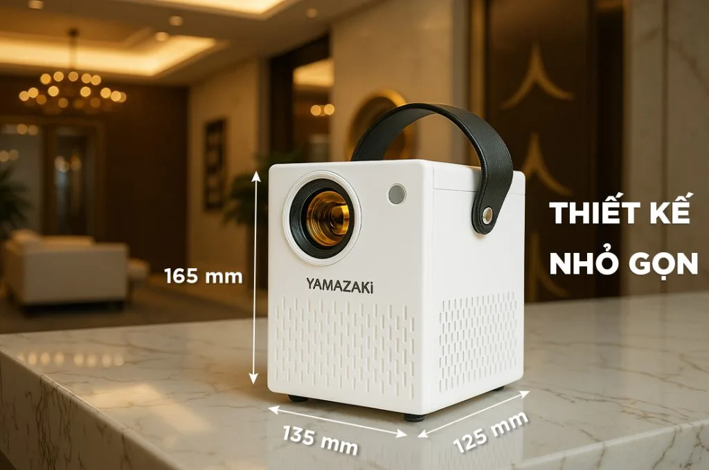 Máy Chiếu Mini YAMAZAKi T9 PRO 7 Kich thuoc