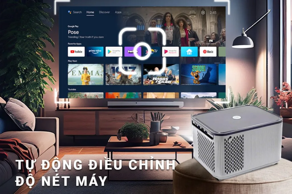 Máy Chiếu Mini YAMAZAKi X9 PRO Y2 13 Tu dong dieu chinh do net may