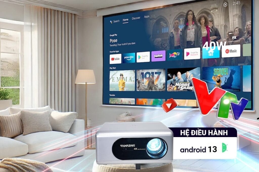 Máy Chiếu Mini YAMAZAKi A4K 10 TV 13