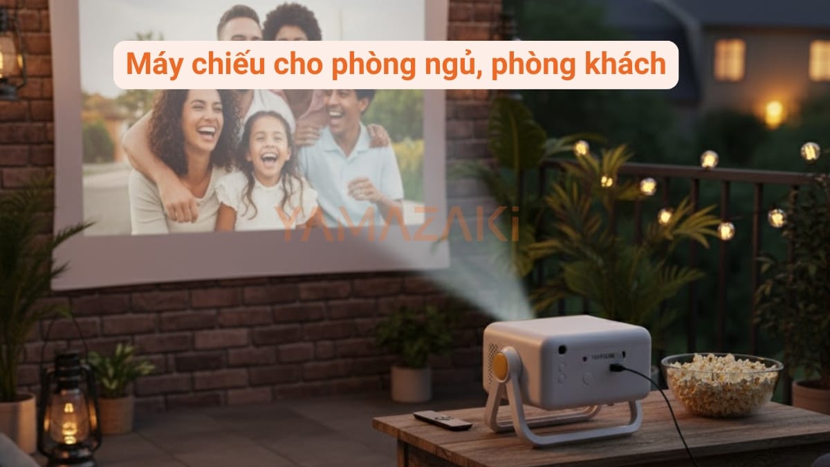 Máy chiếu mini gia đình phòng khách