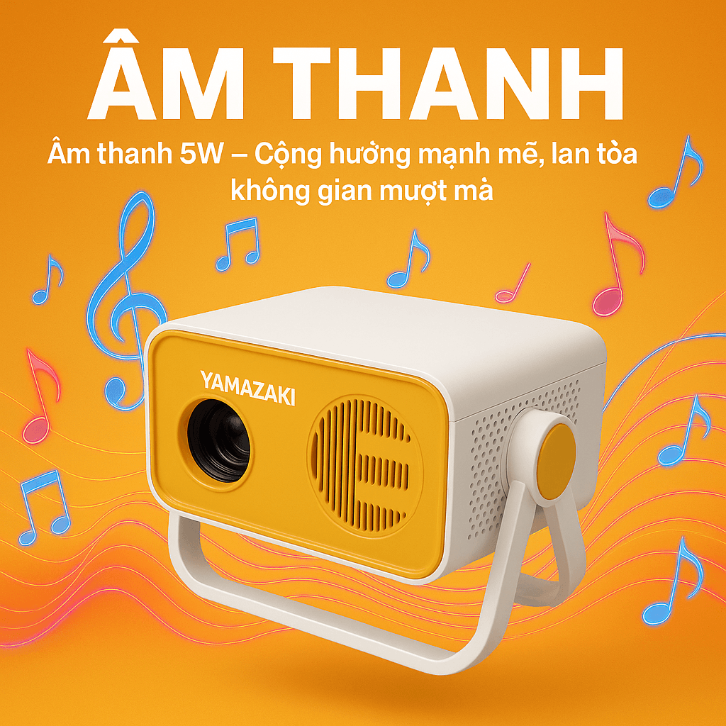 Máy Chiếu Mini YAMAZAKi T8 PRO 13 âm thanh t8 pro