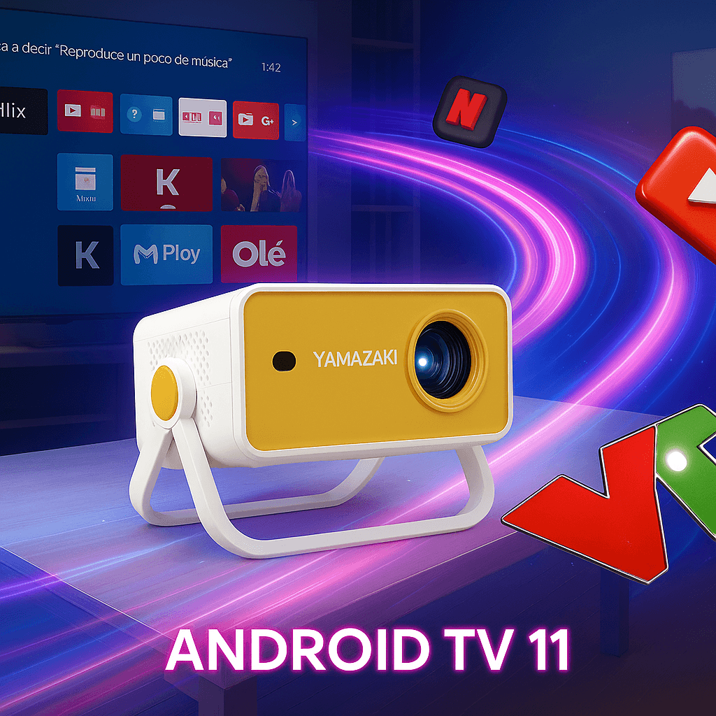 Máy Chiếu Mini YAMAZAKi T8 PRO 11 android tv t8 pro