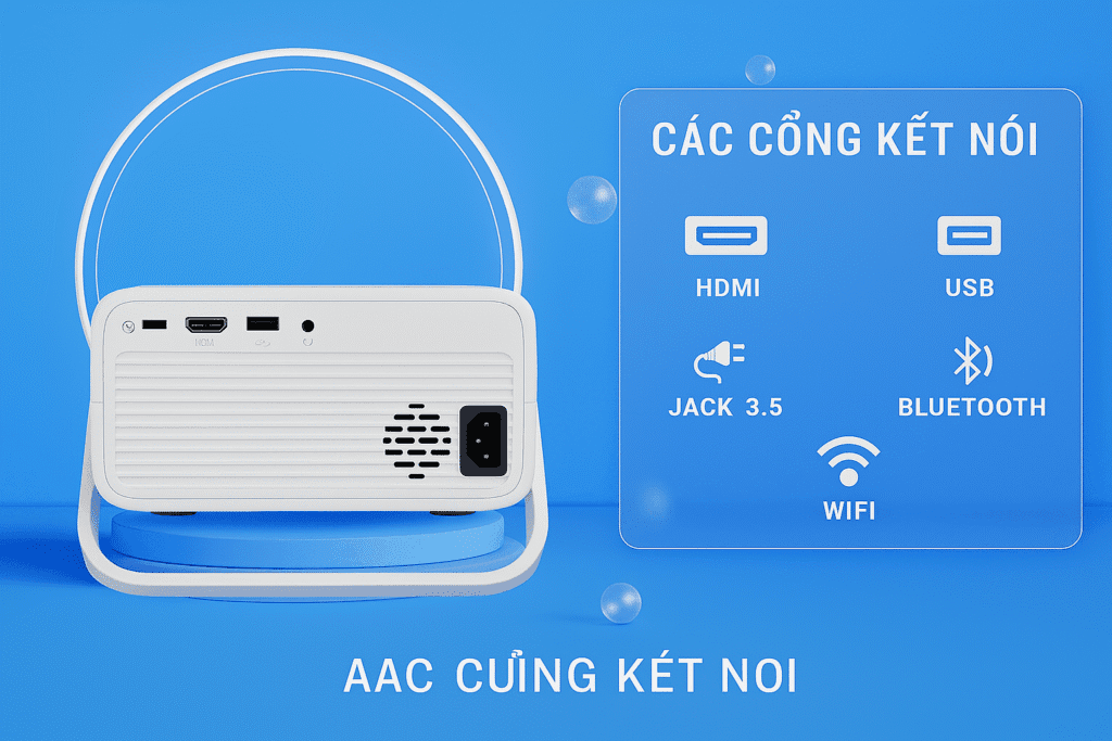 Máy Chiếu Mini YAMAZAKi T8 PRO 12 cổng cắm t8 pro