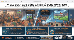 Máy Chiếu Cho Quán Cafe Bóng Đá 1 MÁY CHIẾU CHO QUÁN