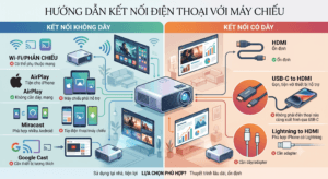 Hướng Dẫn Kết Nối Máy Chiếu Với Điện Thoại mới nhất 2026 1 kết nối máy chiếu với điện thoại