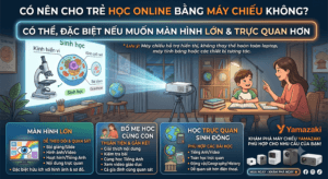 máy chiếu học online