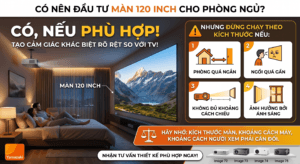 Biến phòng ngủ thành rạp phim chỉ với máy chiếu Yamazaki Hot 2026 2 Có nên đầu tư máy chiếu màn 120 inch phòng ngủ