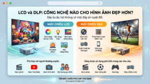 LCD và DLP khác nhau thế nào trong năm 2026 2 So sánh máy chiếu DLP và LCD