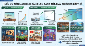 màn hình máy chiếu lớn