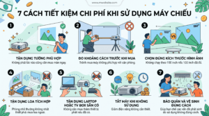 Máy Chiếu Có Tiết Kiệm Chi Phí Không? 4 trường hợp nên tối ưu ngân sách 3 7 cách tiết kiệm chi phí dùng máy chiếu