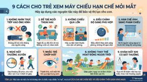 9 cách hạn chế mỏi mắt cho trẻ
